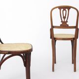Set of 2 Vintage Bentwood Dining Chairs | Austria 1930s–50s | Beechwood