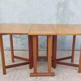 Scandinavian beech drop-leaf table