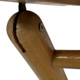 vintage side table stool thonet style webbing
