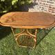 Table ovale en rotin