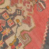 4x7 Navy Blue & Red Vintage Persian Rug, 136x224Cm