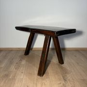 Brutalist table made of solid oak.