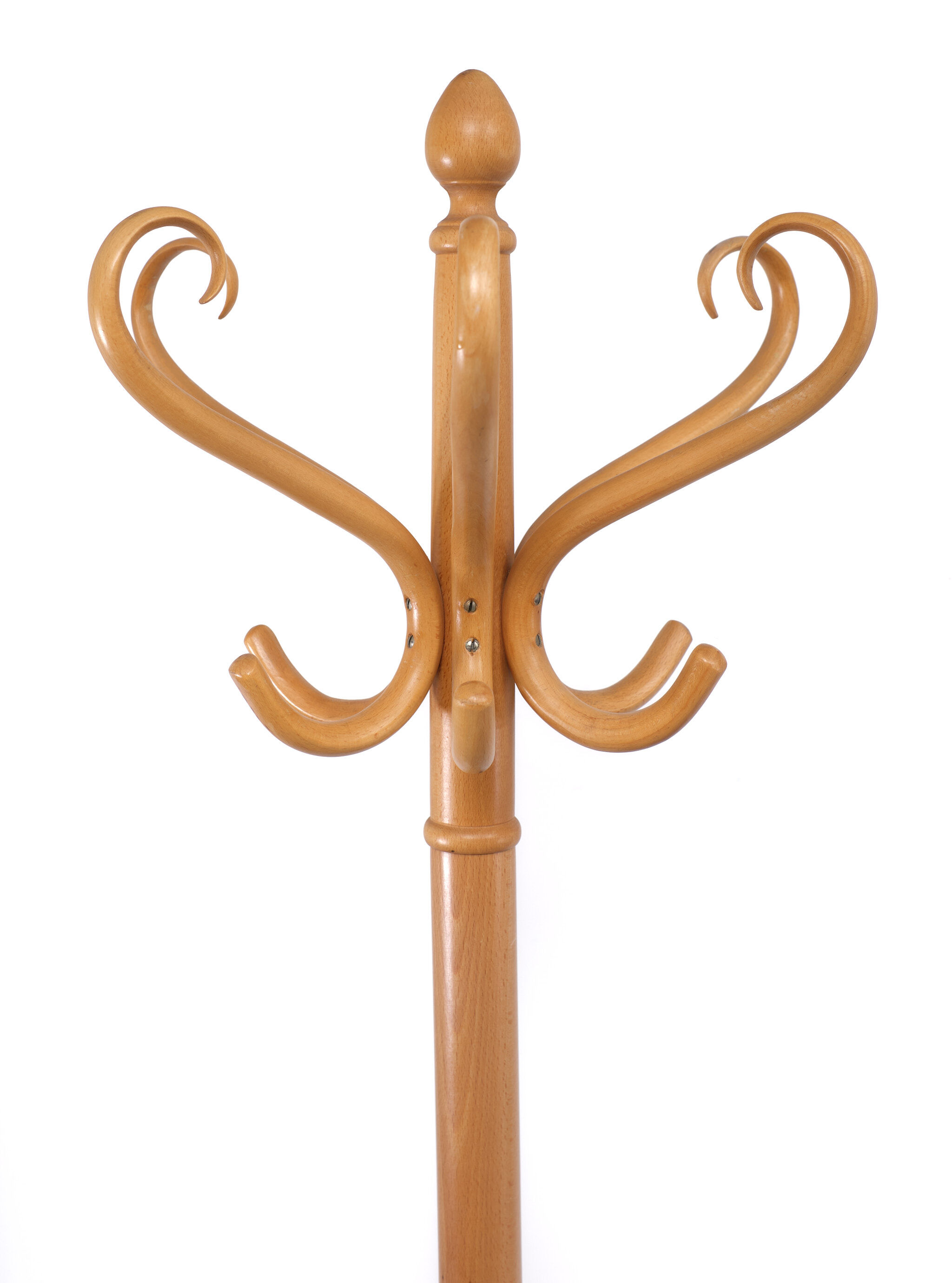 Porte-manteau hêtre Thonet années 1960