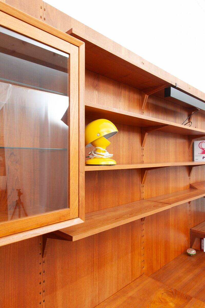 Royal mid-century teak wall unit by Poul Cadovius for Cado, 1960s