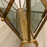 Brass magazine rack, neo-classical style 60