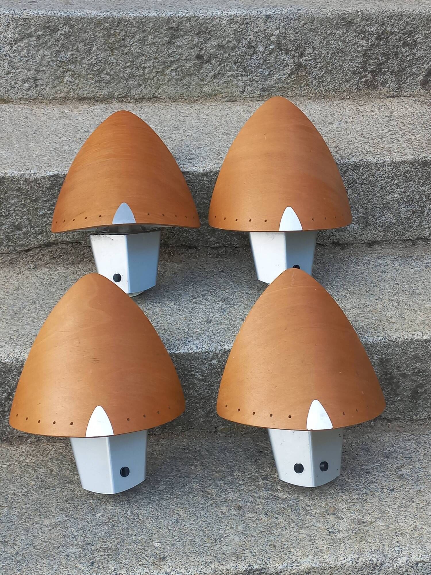 Set of 4 Lucid wall lights in Scandinavian style.