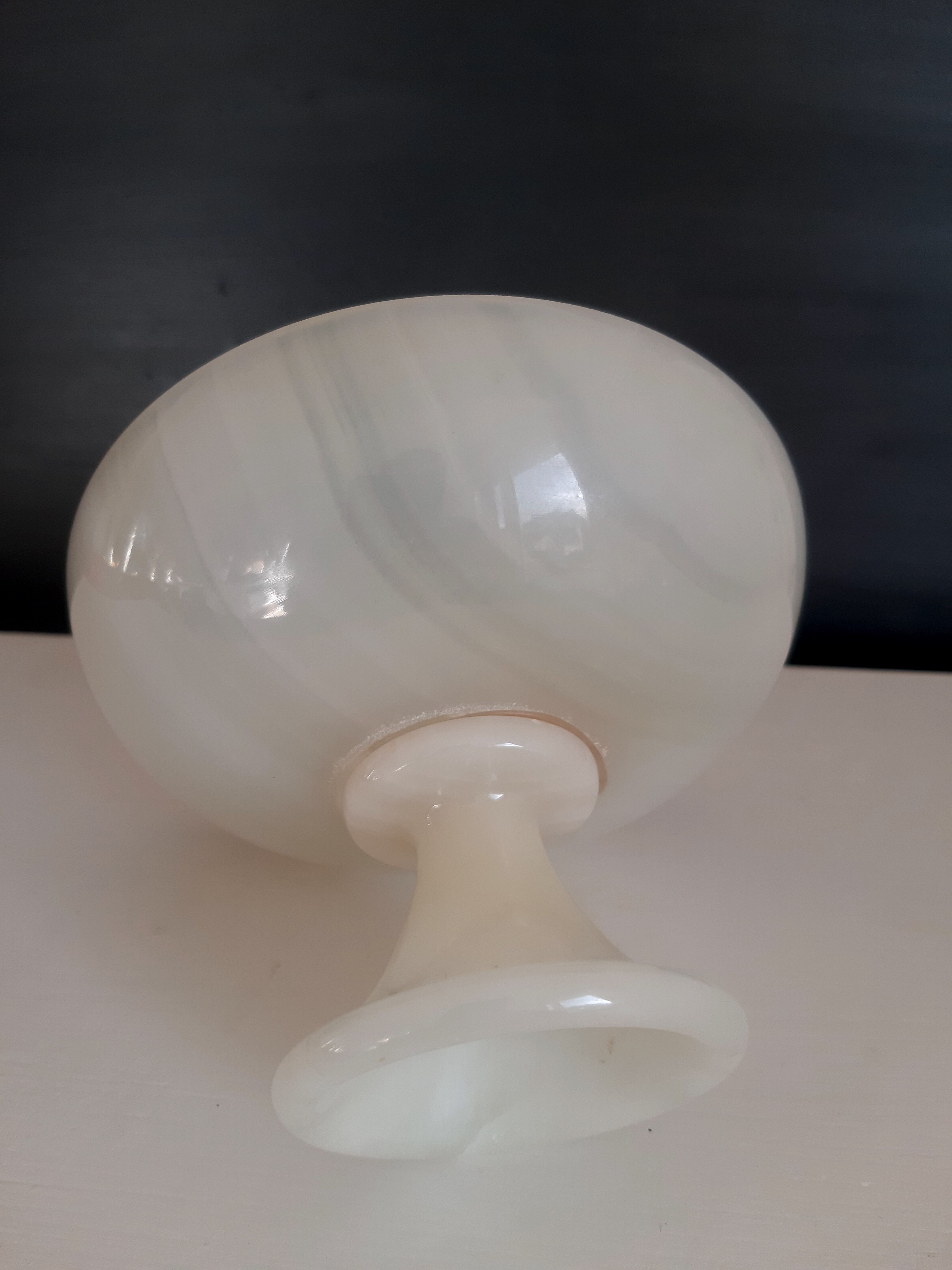 Alabaster cup and 3 eggs