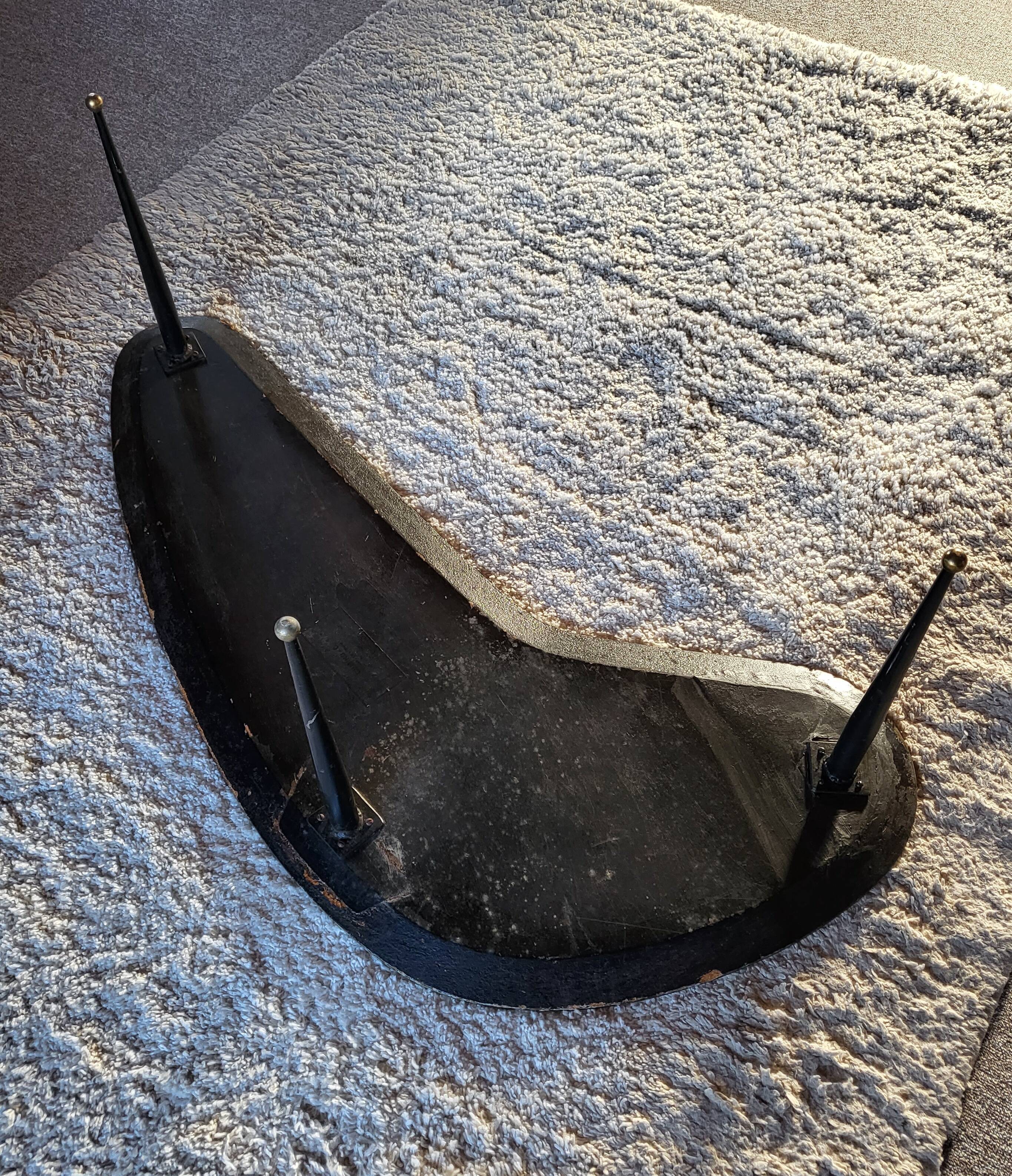 Table d’appoint peinte à la main par Decalage, Italie 1957