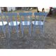 6 chaises bistrot Baumann bois cérusé vieux gris