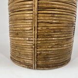 Italian copper and bamboo umbrella stand, 1960s