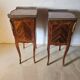 Paire de chevets de style Louis XV en marqueterie