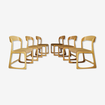 Chaises traineau Baumann