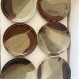 Set of 6 stoneware plates