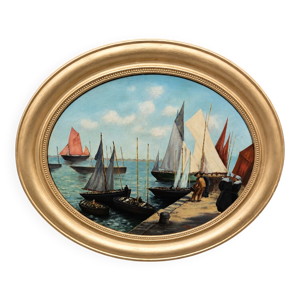 J Faure : Huile sur toile