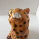 Vintage Leopard plaster statue