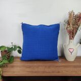 Blue Berber cactus silk cushion