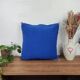 Berber cushion in blue cactus silk