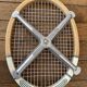 Ancienne raquette de tennis Snauwaert avec cadre presse métal Zephir