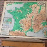 Map France reliefs du sol