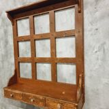 French vintage wall-mounted kitchen shelf 110x123cm
