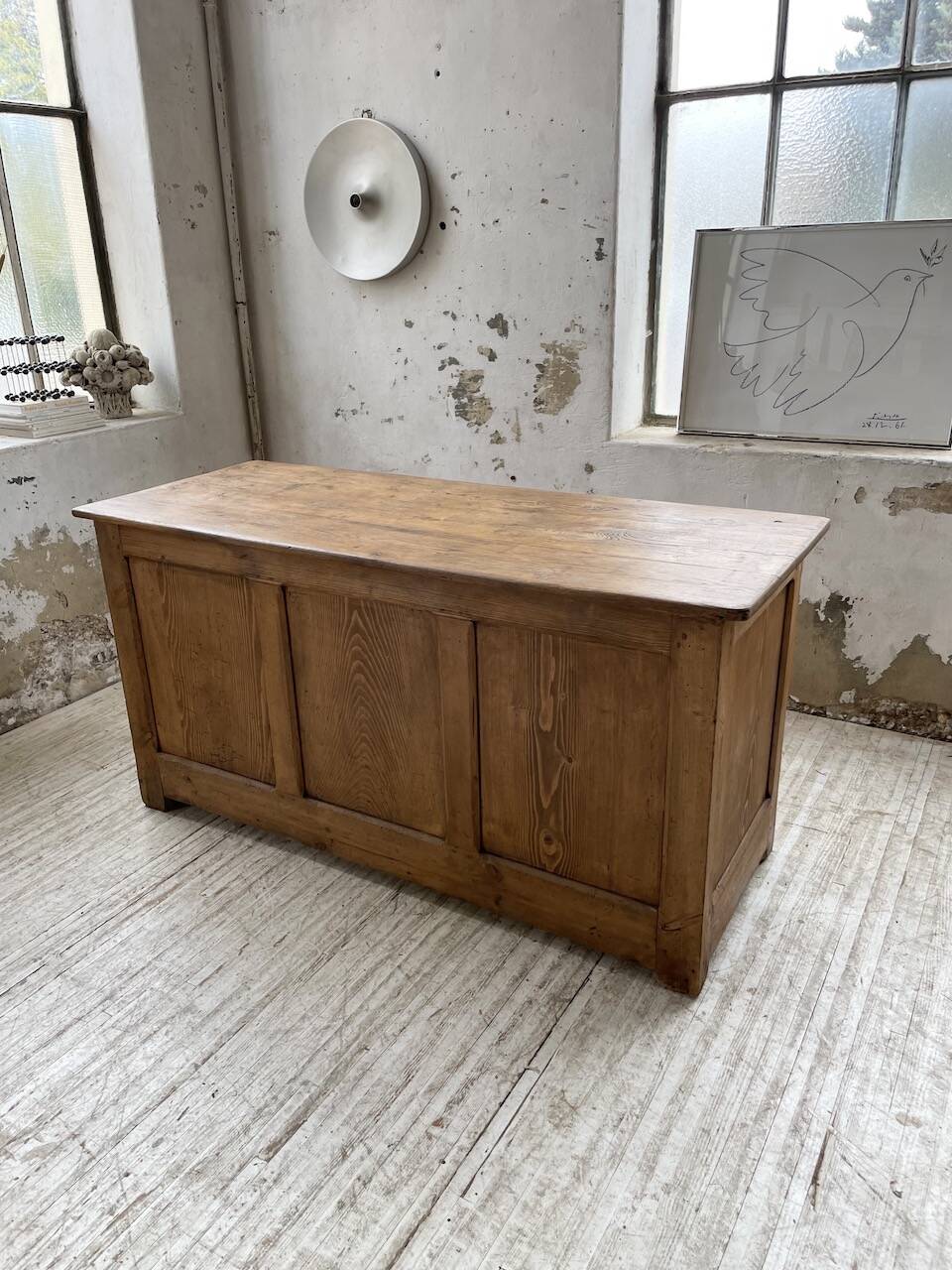 Oak and pine counter 1950