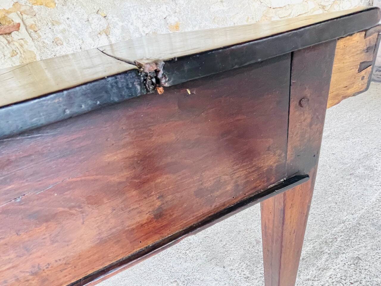 Console de ferme, en noyer , directoire , 18 eme siècle