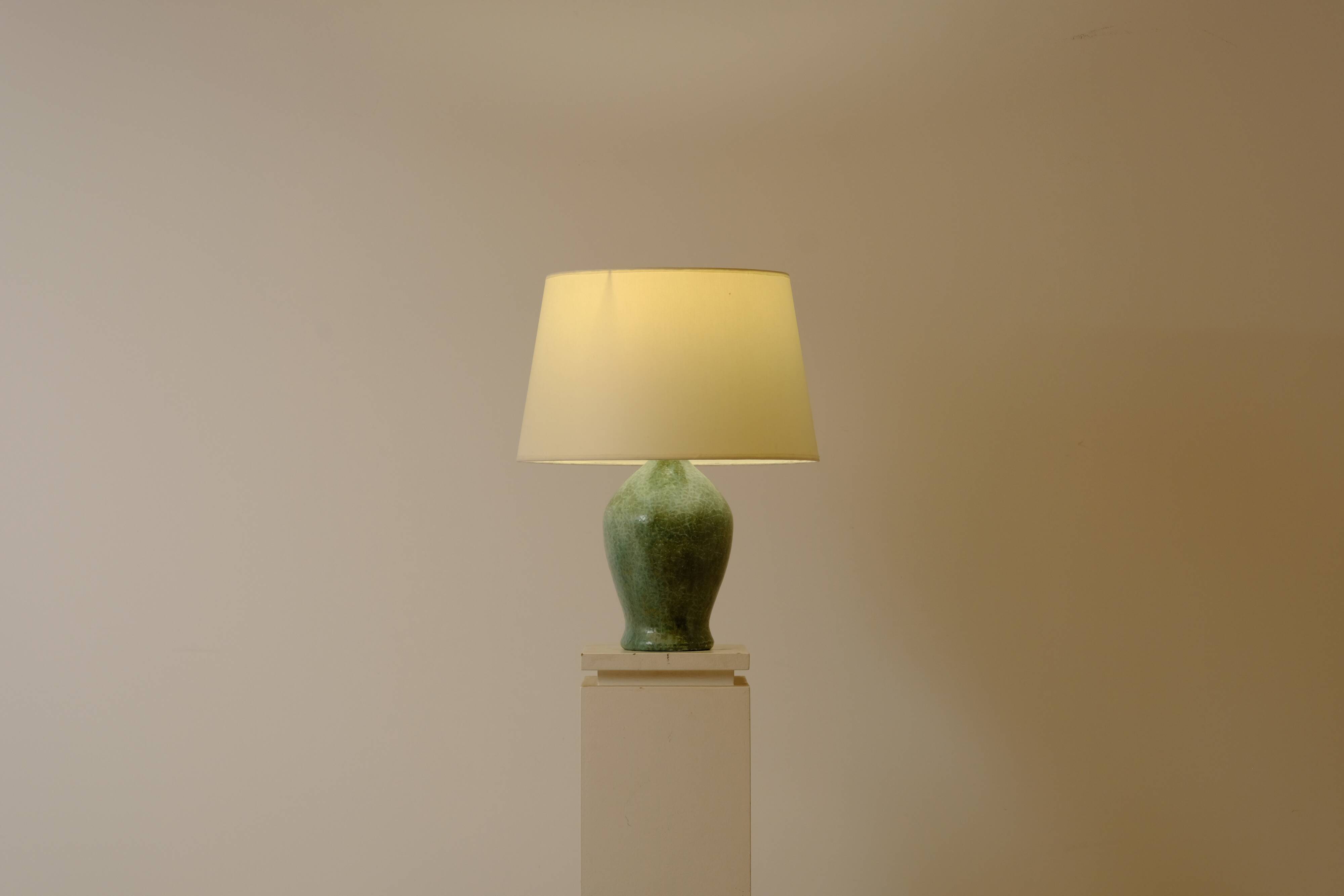 Ceramic lamp by Jacques SERRE 1970's