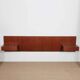 Vintage Scandinavian teak headboard from the 1960s