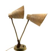 Mid-century modern two lights lamp, France circa 1960