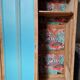 Parisian wardrobe door rising oak raw lagoon color raw interior ouate fabrics