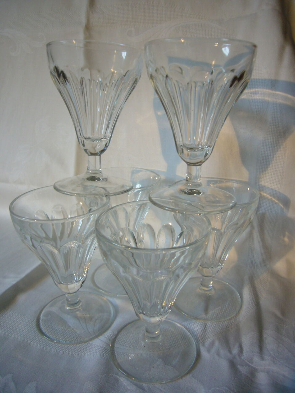 Lot of 6 crystal glasses