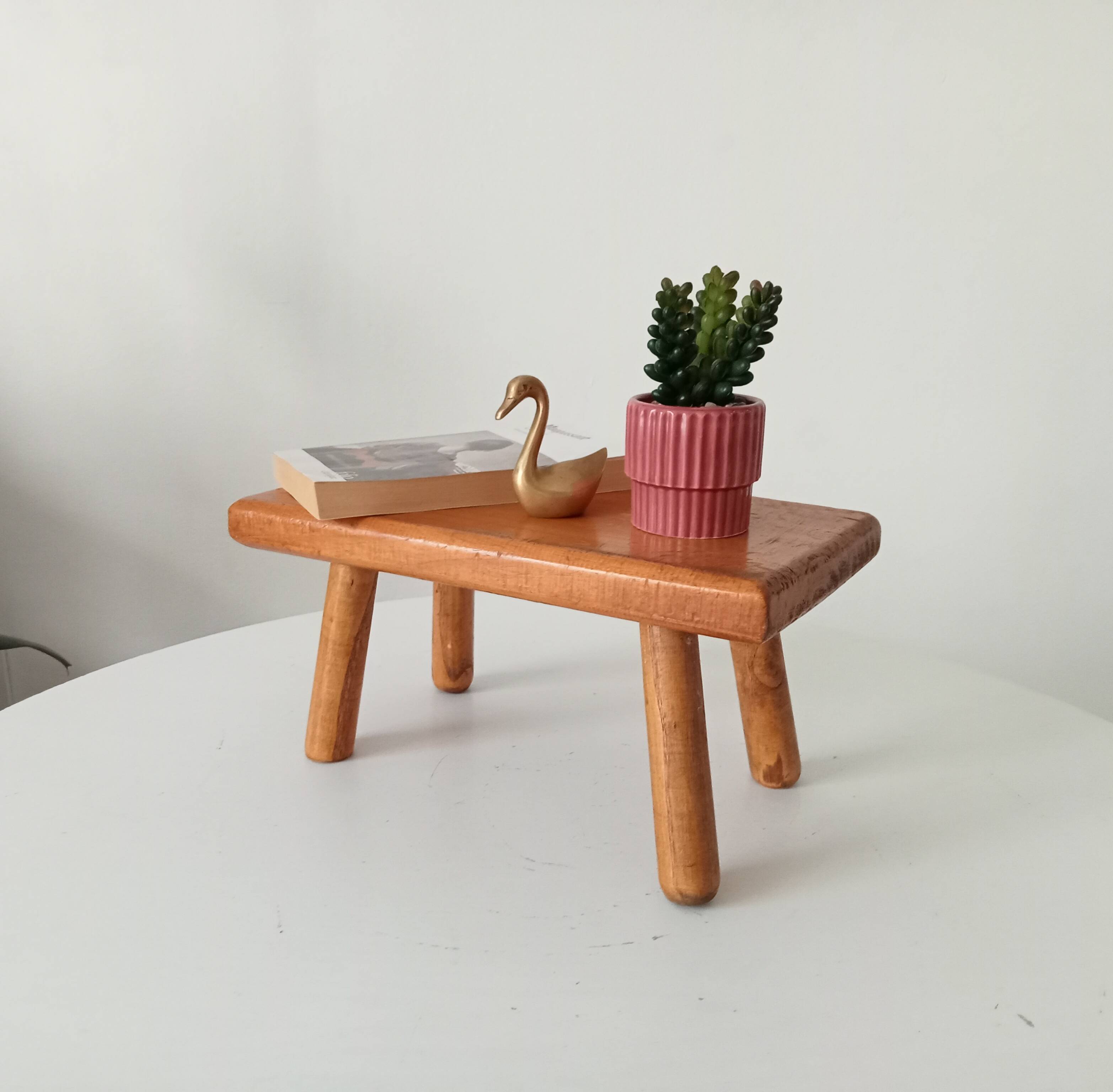Small vintage plant stand/step stool