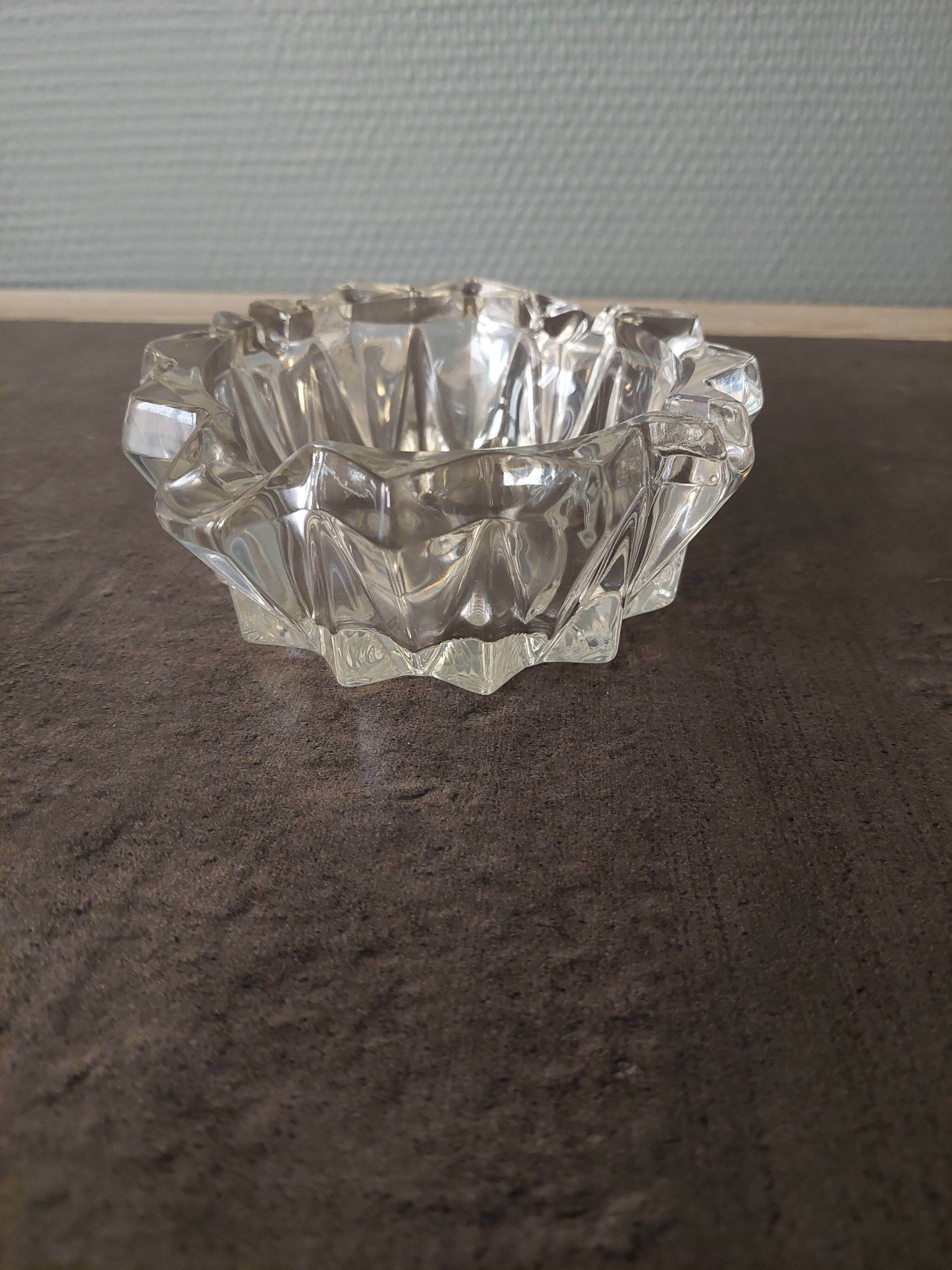 Vintage glass ashtray