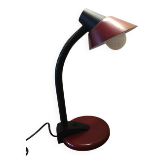 Burgundy and black industrial style desk lamp 1996