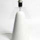 Stunning Italian 1970s ceramic plexiglass table lamp without a shade