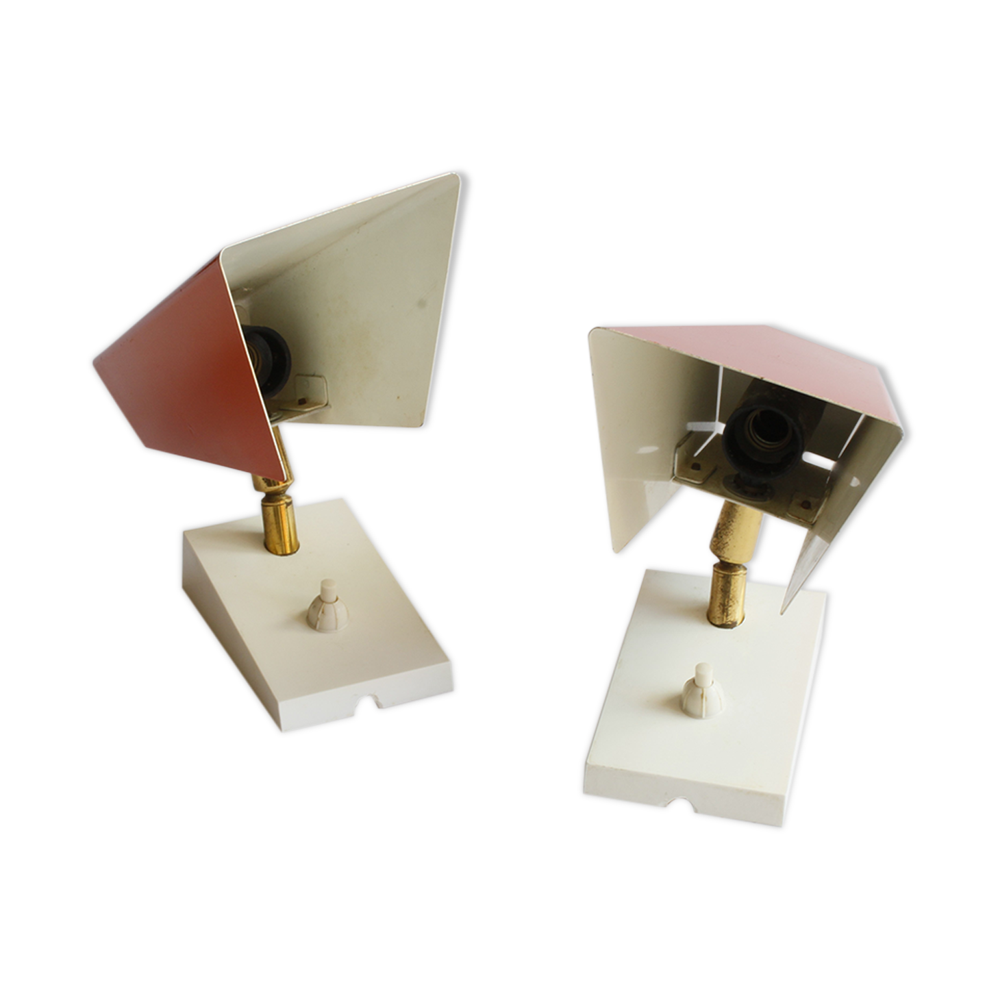 Orange wall sconces by J. J. M. Hoogervorst for Anvia, 1960s