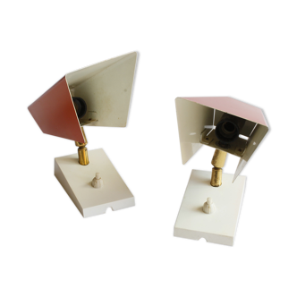 Orange wall sconces by J. J. M. Hoogervorst for Anvia, 1960s