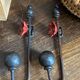 Pair of wall hooks in cast iron