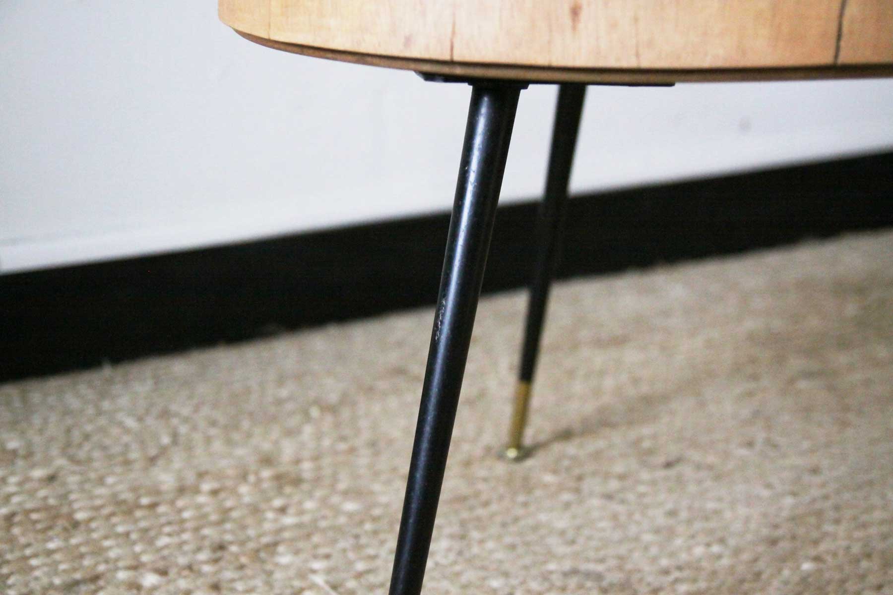 Table tripode en bois vintage