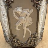 Gray & silver vase