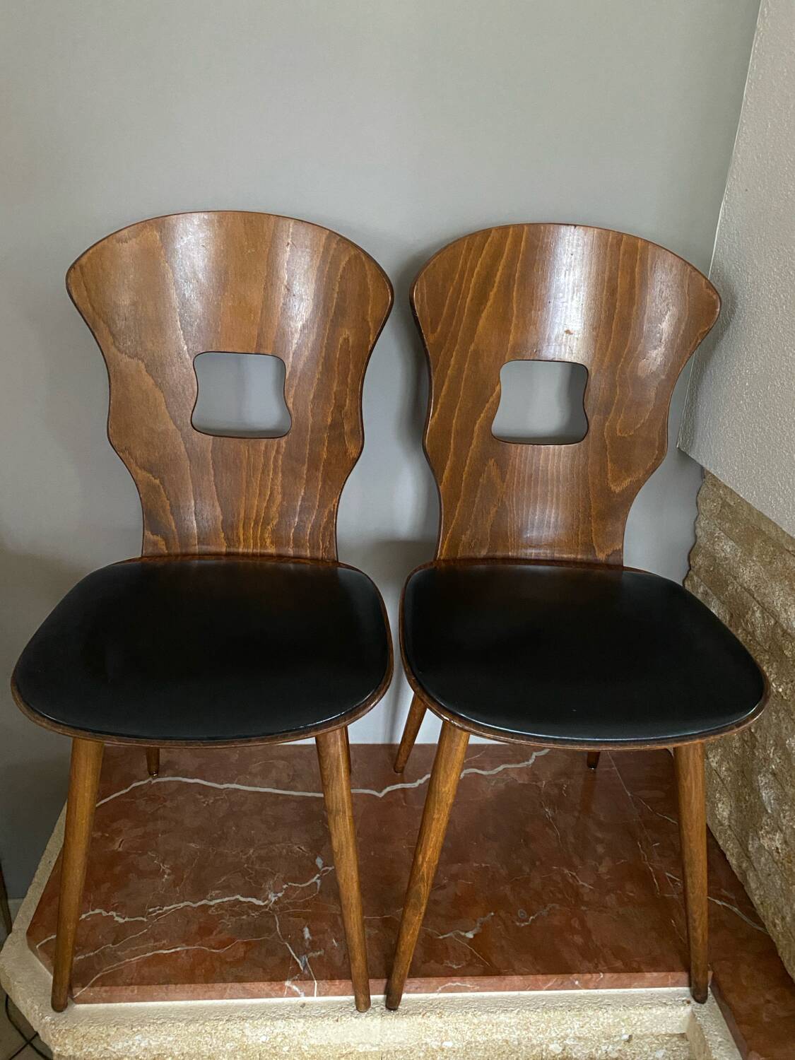 2 bistro chairs Baumann model Gentiane