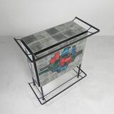 Vintage bar with inlaid tiles, Jacolor, 1970s