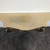 Golden wooden console in Louis XV style