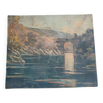 Old hand painted painting