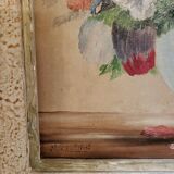 Oil on panel "Anemones"