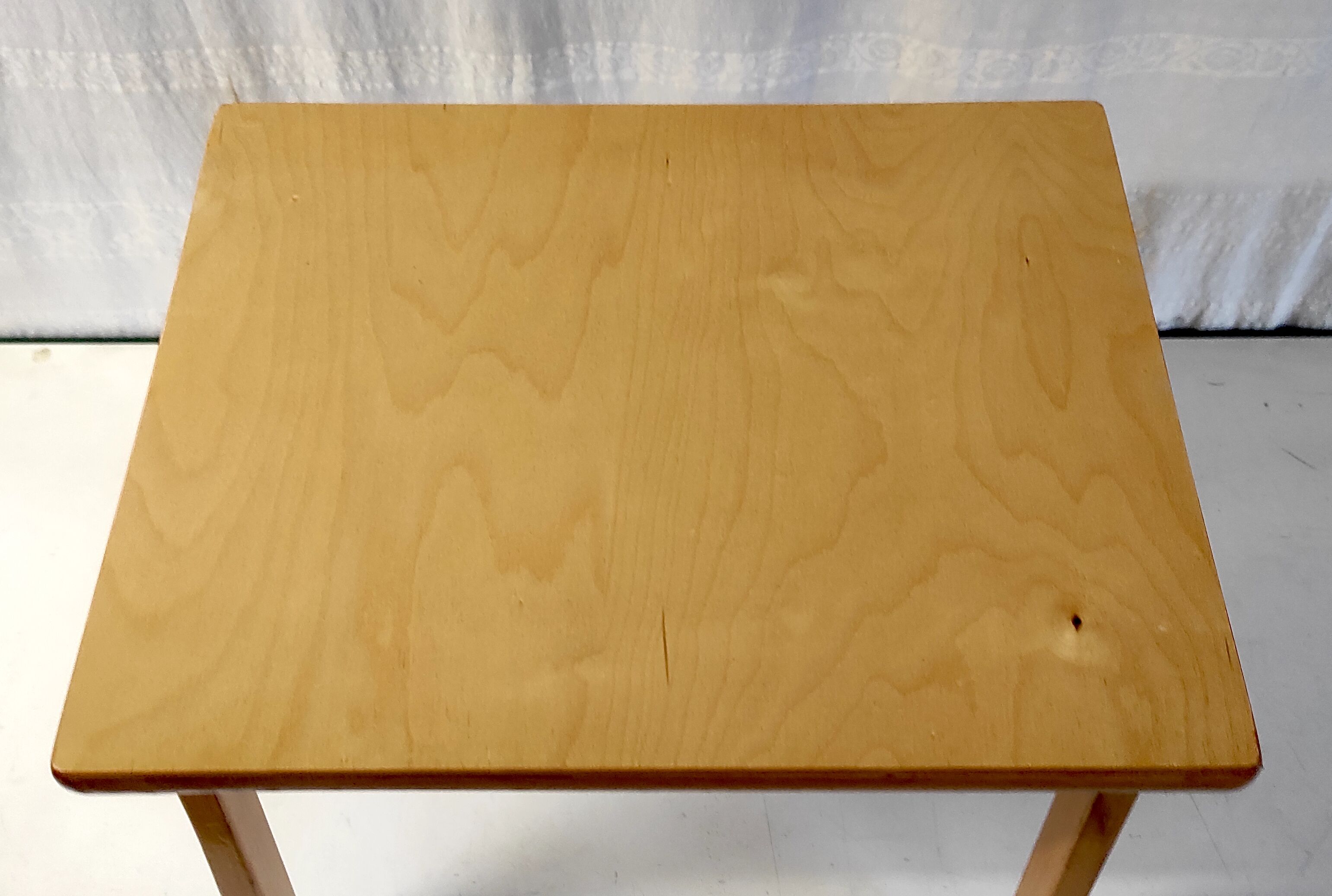 Solid wood side table 60s 70s