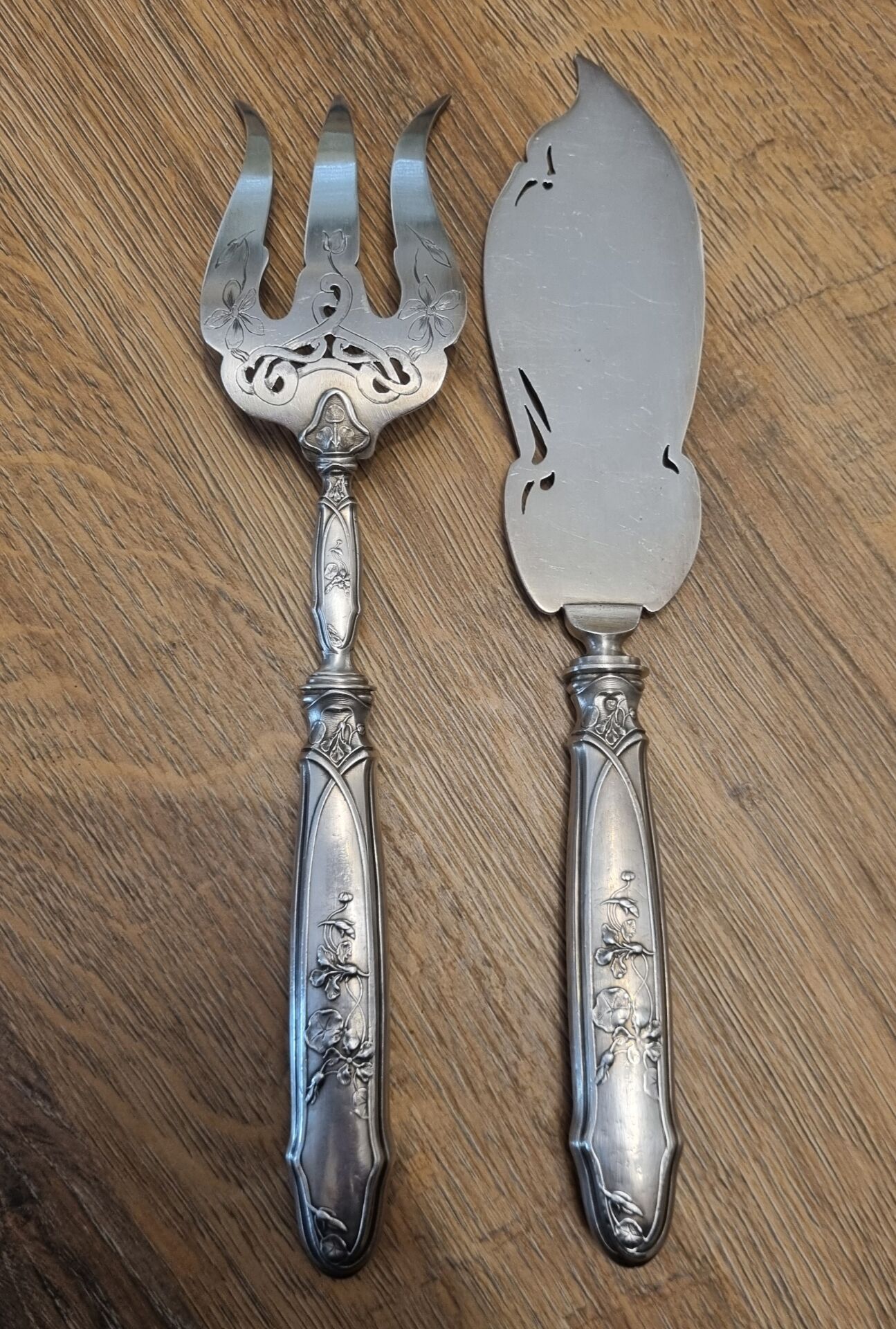 Silver service cutlery Minerva late 19th century