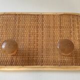 Vintage rattan hook