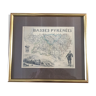 Gravure de Région Ancienne " Les Basses Pyrennées "