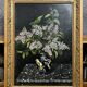 Lecouteux 1902: still life painting with a bouquet of lilacs